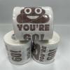 1 Roll New Funny Toilet Paper Roll Printed Toilet Paper Funny Paper Towel Birthday Party Decoration(30) view 3