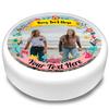 Cakeshop Round Personalised Edible Cake Topper With Pretty Colourful Flower Border | Custom Image & Text | For Birthdays & Celebrations | Multiple Shapes & Sizes | Icing & Wafer Paper Options view 1
