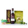 Caravella Fine Food - Gift set "Pistachio n1" - Bardolino 2023 Italian Red wine 50 cl, Pistachio Milk Chocolates, Chocolate cookies with Pistachio cream, Vitamine mix Crunchy Snack view 1
