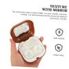 Didiseaon 2 Pack Compact Case Mirror Eye Contacts Organizer for Travel Safe Storage Leakproof Design view 2