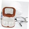 Didiseaon 2 Pack Compact Case Mirror Eye Contacts Organizer for Travel Safe Storage Leakproof Design view 3