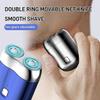 2024 New Upgrade Pocket Shaver USB Mini Shavers for Men, Rechargeable Waterproof Compact Electric Shaver, Double Head Razor, Electric Mini Portable Razor (Silver) view 2