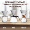 Pour Over Coffee Dripper,Slow Drip Paperless Coffee Filter,Stainless Steel Reusable Coffee Filter,Reusable Pour Over Coffee Maker for (1-4 Cup),Fine Mesh Coffee Strainer with Stand and Bonus Brush view 2