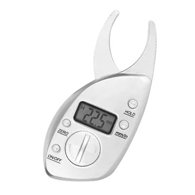 Beaupretty Digital Fat Caliper Body Fat Measure Tool Portable Electronic Skinfold Measurement for Fitness Tracking at Home Gym