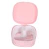 Beaupretty Retainer Case Denture Storage Box in Sakura Pink, Slim Portable Orthodontic Retainer Container with Lid for Travel and Daily Use view 1