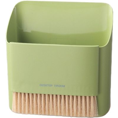 Glixoft Small Dustpan and Brush Set, Mini Dust Pan with Broom Set Brush Table Crumb Sweeper Mini Trash Can Keyboard Cleaning Brush