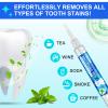 Teeth Whitening Pen - Teeth Whitening Gel Essence, 6 PCS Deluxe Kit, 5 Minute Effective Whitener Bleach Pen for Adults, No Sensitivity, Mint view 2
