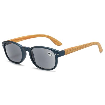 ABETOS Reading Sunglasses UV400 Protection Outdoor Sun Readers for Men Women Wood Full Lens Tinted Blue Light Reading Eyeglasses 1.0+ 1.5+ 2.0+ 2.5+ 3.0+, Blue+2.5