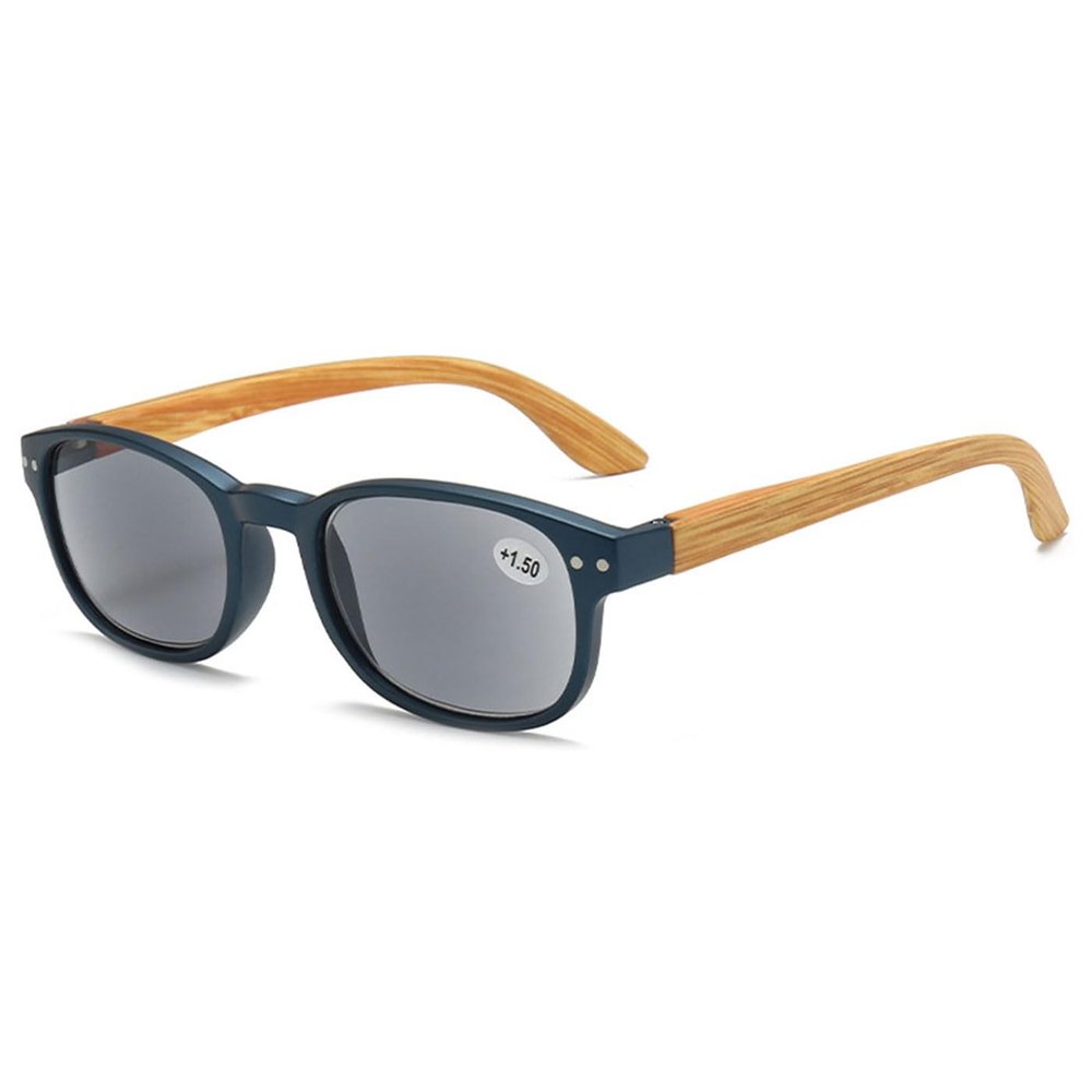 ABETOS Reading Sunglasses UV400 Protection Outdoor Sun Readers for Men Women Wood Full Lens Tinted Blue Light Reading Eyeglasses 1.0+ 1.5+ 2.0+ 2.5+ 3.0+, Blue+2.5