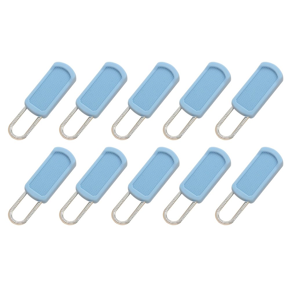 10Pcs Zipper Repair Kit Replacement Parts Zip Zipper,Durable Zipper Pull Replacement Set Spare,Zip Puller Replacement,Removable Zipper Pull Tabs for Purse,Clothes,Jeans,Suitcase (Blue)