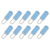 10Pcs Zipper Repair Kit Replacement Parts Zip Zipper,Durable Zipper Pull Replacement Set Spare,Zip Puller Replacement,Removable Zipper Pull Tabs for Purse,Clothes,Jeans,Suitcase (Blue) view 1