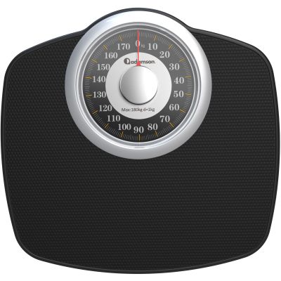 Adamson A25 Bathroom Scales - Up to 180kg, Anti-skid Rubber Surface, Extra Large Numbers - High Precision Weighing Scales for Body Weight - Durable with 20-year Assurance - New Version