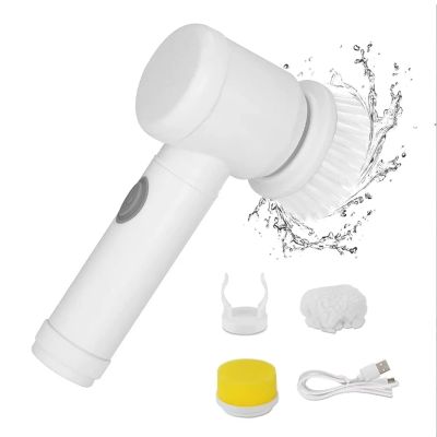 DriKou Electric Spin Scrubber, Professional Cordless USB Rechargeable Automatic Handheld Spin Scrubber with 3 Replaceable Brush Heads for Cleaning Shower Grout Tub Stove