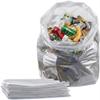 Tezraftaar 10 x Clear Heavy Duty Bin Liner Bags 18" x 29" x 39" 90 Litre 200 Gauge Strong Refuse Sacks Thick Plastic Bin Bags for Household Kitchen Office Garden Waste Recycling view 1