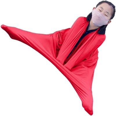 Sensory Body Sock for Kids Stretchy Sensory Sox for Boys Girls Full Body Sensory Magic Bag Kindergarten Sport Game Clothes Sensory Training Toys(Rot,M)