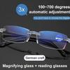 2PCS Color-Changing Anti-Blue Light Presbyopia Glasses, Intelligent Zoom Anti Blue Light Presbyopia Glasses, Auto Focus Multifocal Reading Glasses for Men Women (+2.00) view 3