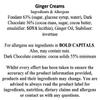 Vegan & Dairy Free Chocolate Creams - 18 Ginger Fondant Dark Chocolates  Exclusive To Burmonts view 2