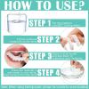 False teeth set,2 Pairs Fake Teeth Teeth Denture False Teeth on Dentures for Men and Women Fake Teeth Veneers, Upper & Lower Teeth view 4