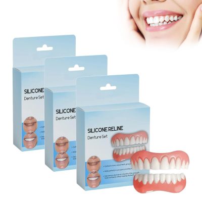 Silicone Reline Denture Set, Denture Silicone Reline Kit, Silicone Denture Reliner Kit, Denture Reline Kit, Silicone Dentures (3sets)