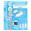 80 Smooth Organic Mix TAMPONS, and a Specially Formulated Tampon LUBE, Bulk Buy ~3 Months Supply, Free BlueCanvas Mini Bag (LUBPON Tampon Kit Mix: 35 Regular 25 Super 20 Super Plus, Mix, BlueCanvas) view 1