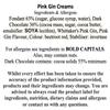 Vegan & Dairy Free Chocolate Creams - 18 Pink Gin Fondant Dark Chocolates  Exclusive To Burmonts view 2