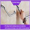 18in Wall Mounted Grab Bar Copper Handrails for Bathtubs & Showers 135 Angled Hand Support Rail for Bathroom Safety Ideal for Elderly Pregnant Women and Handicapped Individuals (Antique) view 4