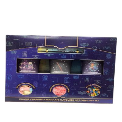 Har ry Pot ter Wizarding World Chocolate Flavour Colour Changing Hot Drink Mixes with Magical Toppings and Stir Wand  Enjoy a Fun and Interactive Hot Chocolate Experience for Fans of All Ages