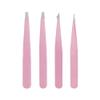 Eyebrow Tweezers, Slant, Point, Straight, & Point/Slant Tweezers for Facial Hair Women Tweezer Set with 4 Piece Combination Tweezer Set for Ingrown Hair Tweezers view 1