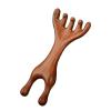 Acunny Sandalwood Comb for Women, Sandalwood Comb, Deer Antler Comb Made of Sandalwood, Nose Scraper Made of Wood with Deer Antlers, Fashionable Sandalwood Comb with Deer Antlers and Wide Teeth view 1