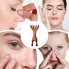Acunny Sandalwood Comb for Women, Sandalwood Comb, Deer Antler Comb Made of Sandalwood, Nose Scraper Made of Wood with Deer Antlers, Fashionable Sandalwood Comb with Deer Antlers and Wide Teeth view 4