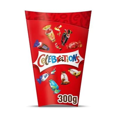 1 x Milk Chocolate Box Chocolate Bars 300g Delicious Tasty And Twisty Treat Gift Hamper For Birthday,Christmas,Easter,New Year