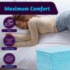 100xDryEase Disposable Incontinence Bed Pads 60 x 60cm | Highly-Absorbent Incontinence Bed Sheets | Waterproof Incontinence Sheets for Sofa, Mattress, Chair & for Babies, Children, Adults, & Elderly. view 2