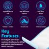 100xDryEase Disposable Incontinence Bed Pads 60 x 60cm | Highly-Absorbent Incontinence Bed Sheets | Waterproof Incontinence Sheets for Sofa, Mattress, Chair & for Babies, Children, Adults, & Elderly. view 3