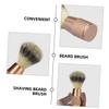 IWOWHERO Shaving Brush for Men Beard Soft Nylon Bristles Portable Beard Grooming Tool Mustache Shave Brush view 4