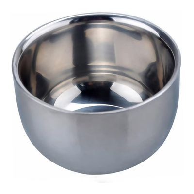 Baluue Accessory Shaving Bowl Shaving Soap Cup Bubble Bowl Stainless Steel for Men's Grooming