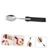 Beaupretty Shake Spoon Adaptive Utensils for Disabled People Elderly Tableware Non-slip Design Comfortable to Hold Cutlery for Tremble Hands Convenient Portable Spork for Adults view 3