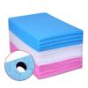 100pcs Disposable Couch Cover Massage Table Sheets with Hole Beauty Salon Tattoo Hotel Spa Bed Cover Blue Color view 2