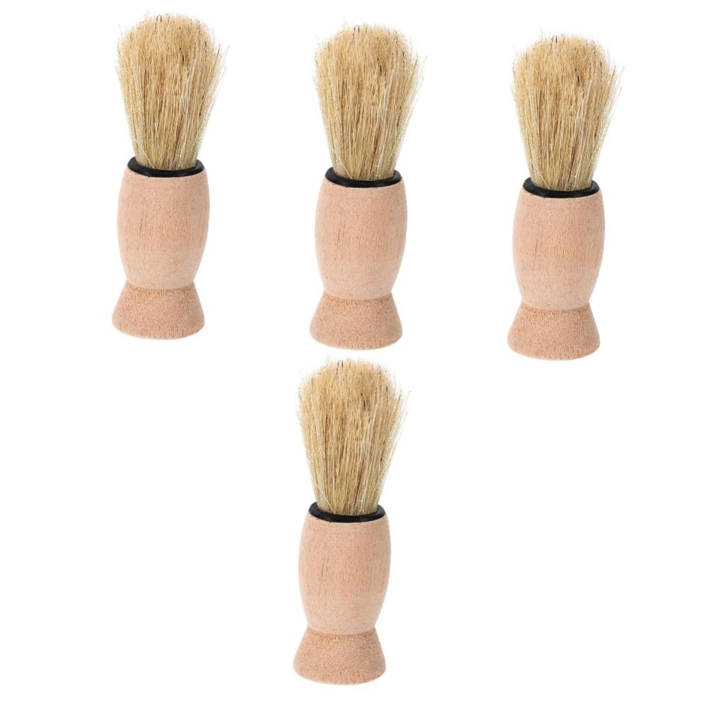 Didiseaon 4pcs Beard Brush for Men Shaving Brush Barber Salon Hair Cutting Grooming Kit