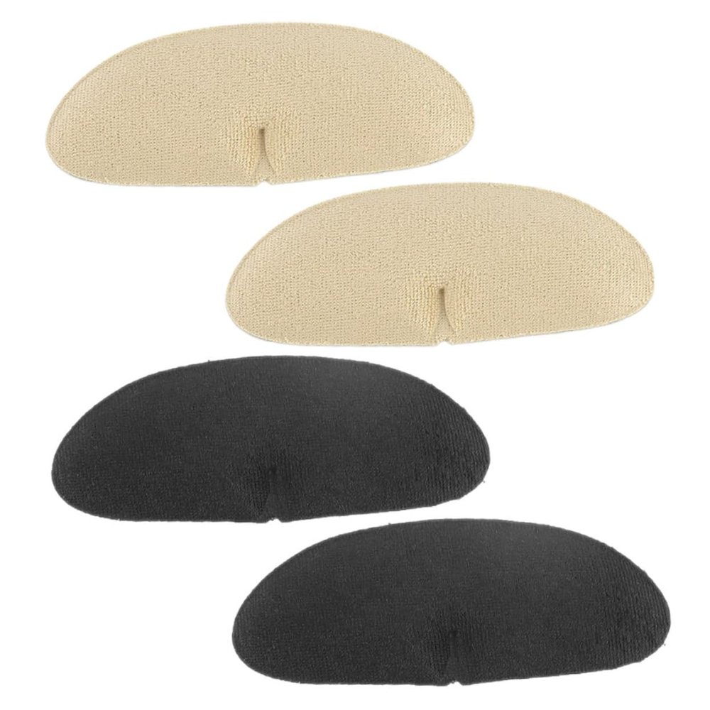 Heel Pads for High Heels 2 Pairs Toweling and Pu Sponge Wear-Resistant