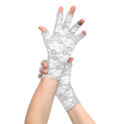Classy Pal Arthritis Compression Gloves, Hand Pain Relief Punching Gloves, white, M (1 Paar)