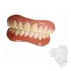 Brigtviee False Teeth, 2 Pairs Instant Teeth Veneers Top and Bottom, Clip in Veneers Teeth Whitening for Upper And Lower, Snap on Veneers Teeth for Men Women Temporary Denture view 1