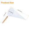uxcell 6Pcs Coffee Pour Over Filters, Flannel Cloth Filter Bags with Wood Handle, Reusable Handmade Coffee Sock Strainer, White view 2