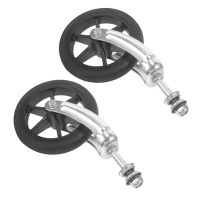 FRCOLOR 2pcs Front Wheels Wheelchair Wheels Replacement Wheels Bearings for Wheelchair Replacement Wheels Walker Wheels Replacement Wheels for Walker Parts for Front