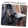 FRCOLOR 2pcs Front Wheels Wheelchair Wheels Replacement Wheels Bearings for Wheelchair Replacement Wheels Walker Wheels Replacement Wheels for Walker Parts for Front view 3