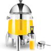 Beverage Dispenser, 12L Hot and Cold Drink Dispenser, Lemonade Tea Water Coffee Chafer Urn with Fuel Holder, Spigot & Ice Container & Lid, for Parties Buffet Catering Hot & Cold Drinks (Color:pc) view 1