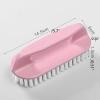 Laundry Brush With Handle Soft Bristle Shoe Brush Multi-Functional Laundry Scrubbing Brush Heavy Duty Scrubbing Cleaning Brush With Handle Portable Laundry Cleaning Brush For Clothes Shoes Carpets(Blu view 2