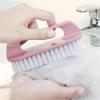 Laundry Brush With Handle Soft Bristle Shoe Brush Multi-Functional Laundry Scrubbing Brush Heavy Duty Scrubbing Cleaning Brush With Handle Portable Laundry Cleaning Brush For Clothes Shoes Carpets(Blu view 3