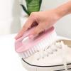 Laundry Brush With Handle Soft Bristle Shoe Brush Multi-Functional Laundry Scrubbing Brush Heavy Duty Scrubbing Cleaning Brush With Handle Portable Laundry Cleaning Brush For Clothes Shoes Carpets(Blu view 4