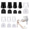 XUKZIMA 8 Pairs High Heel Protectors, Heel Caps Shoes Replacement Tips Pin Non Slip Anti Noise Stiletto Heel Stoppers Covers Silent for Repairing Shoes Grass Wedding Gravel Wetlands Outdoor Events view 1