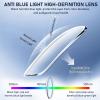 2 Pairs Folding Reading Glasses +2.0, Blue Light Blocking Reader Magnify Compact Small Portable Presbyopic Glasses With Flip Case, Black Readers Anti Blue Reading Glasses Pocket Size for Men and Women view 4